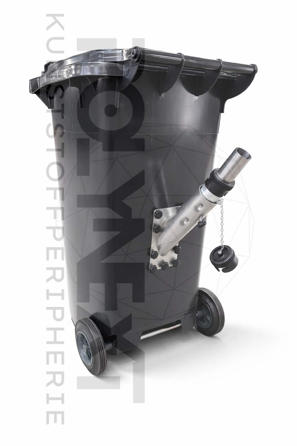 Edelstahl-Ansaugstutzen mit Schnellkupplung für Anschluss an Förderschlauch 