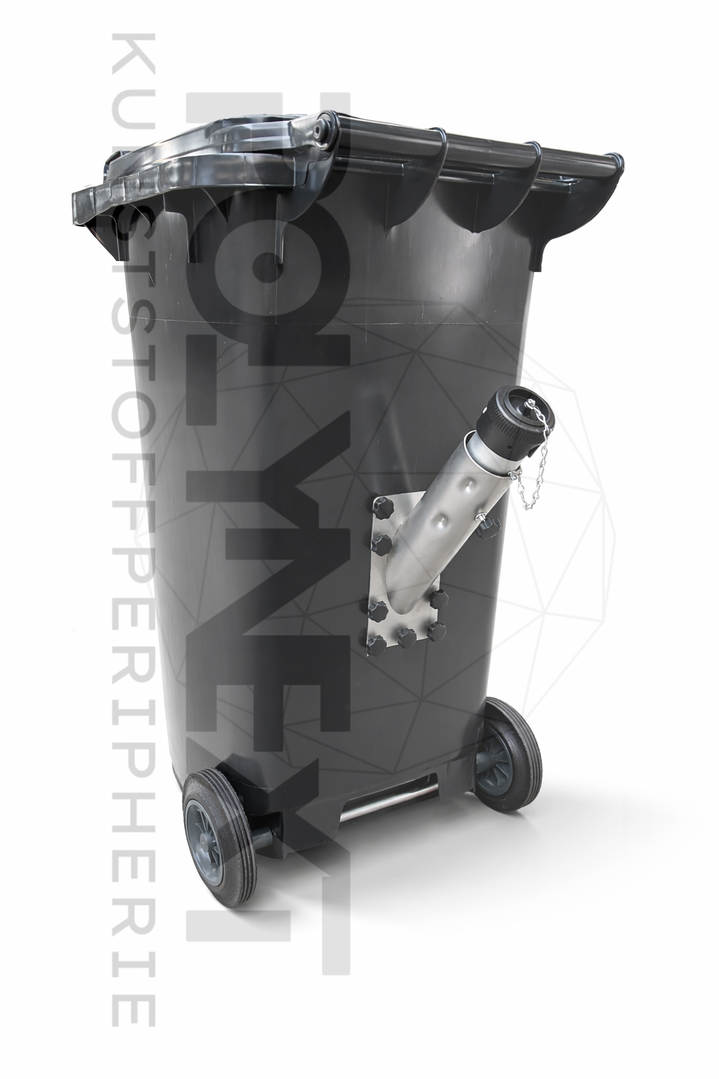 Edelstahl-Ansaugstutzen mit Sauglanze, Schnellkupplung & Verschlusskappe 