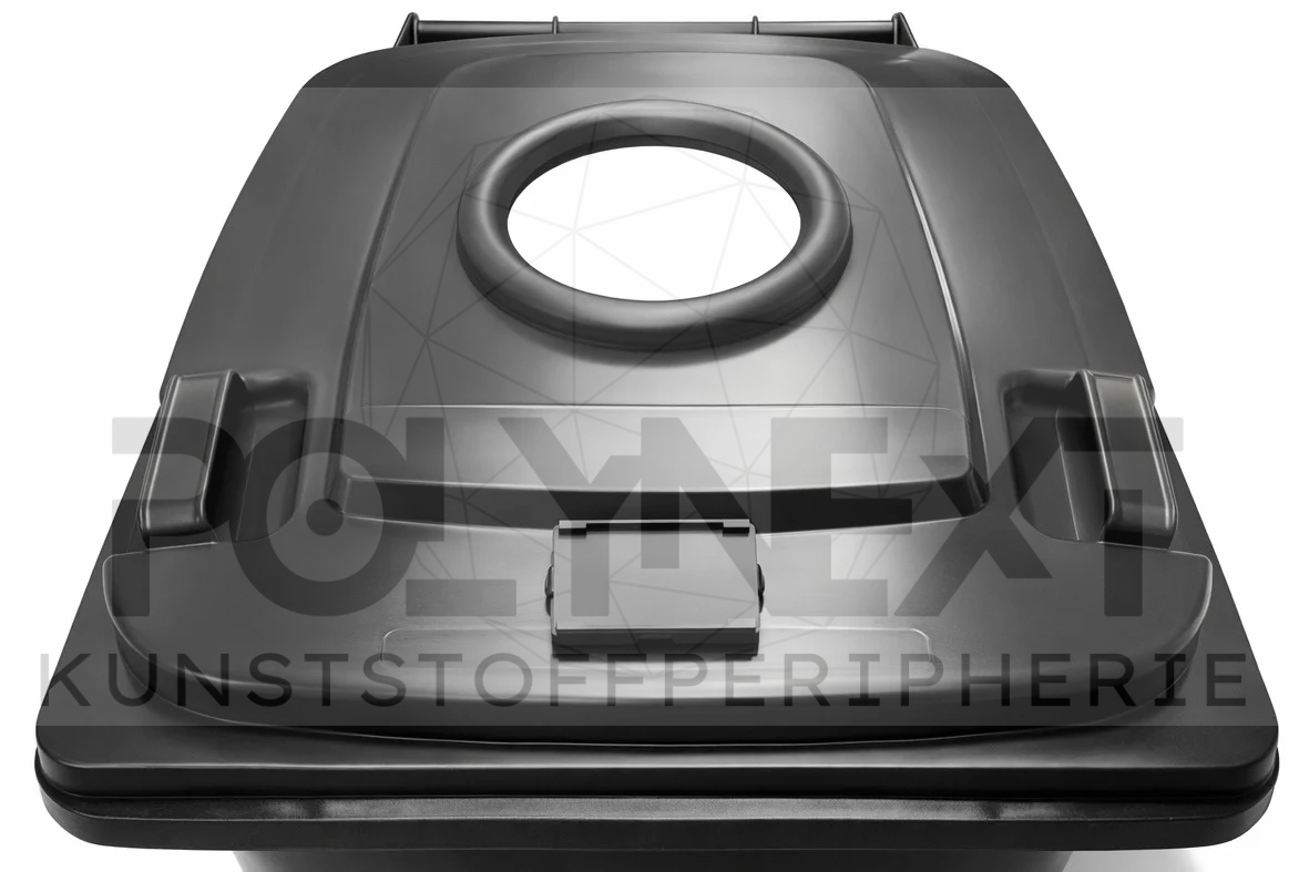 Granulatbehälter - Deckel mit großem Sichtfenster zur Füllstandskontrolle und individueller Beschriftungsmöglichkeit 