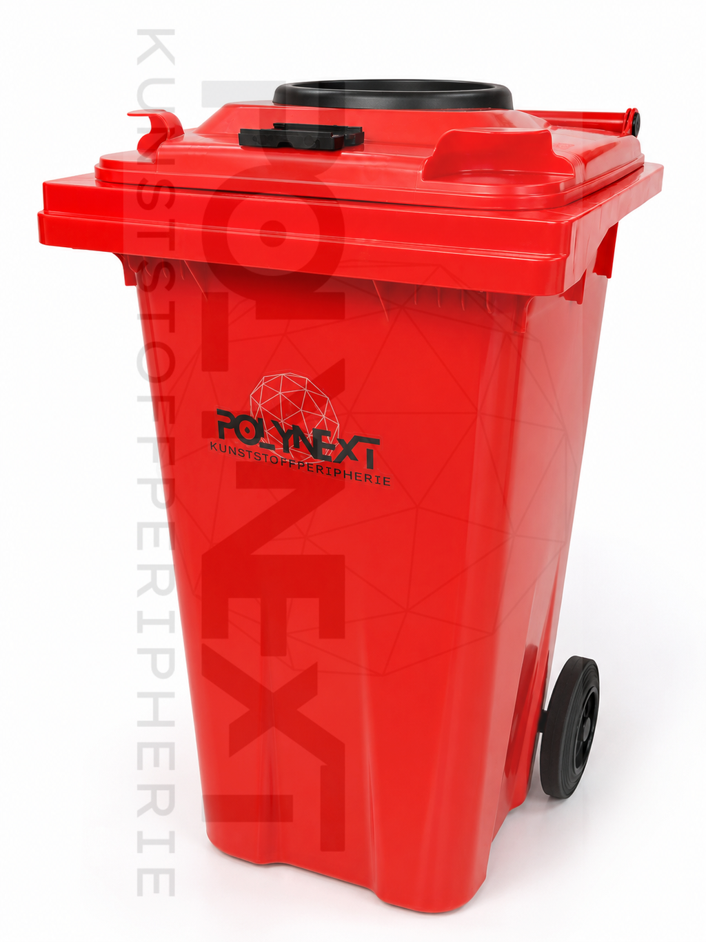 Granulatbehälter-240Liter-Rot-Kunststoff 