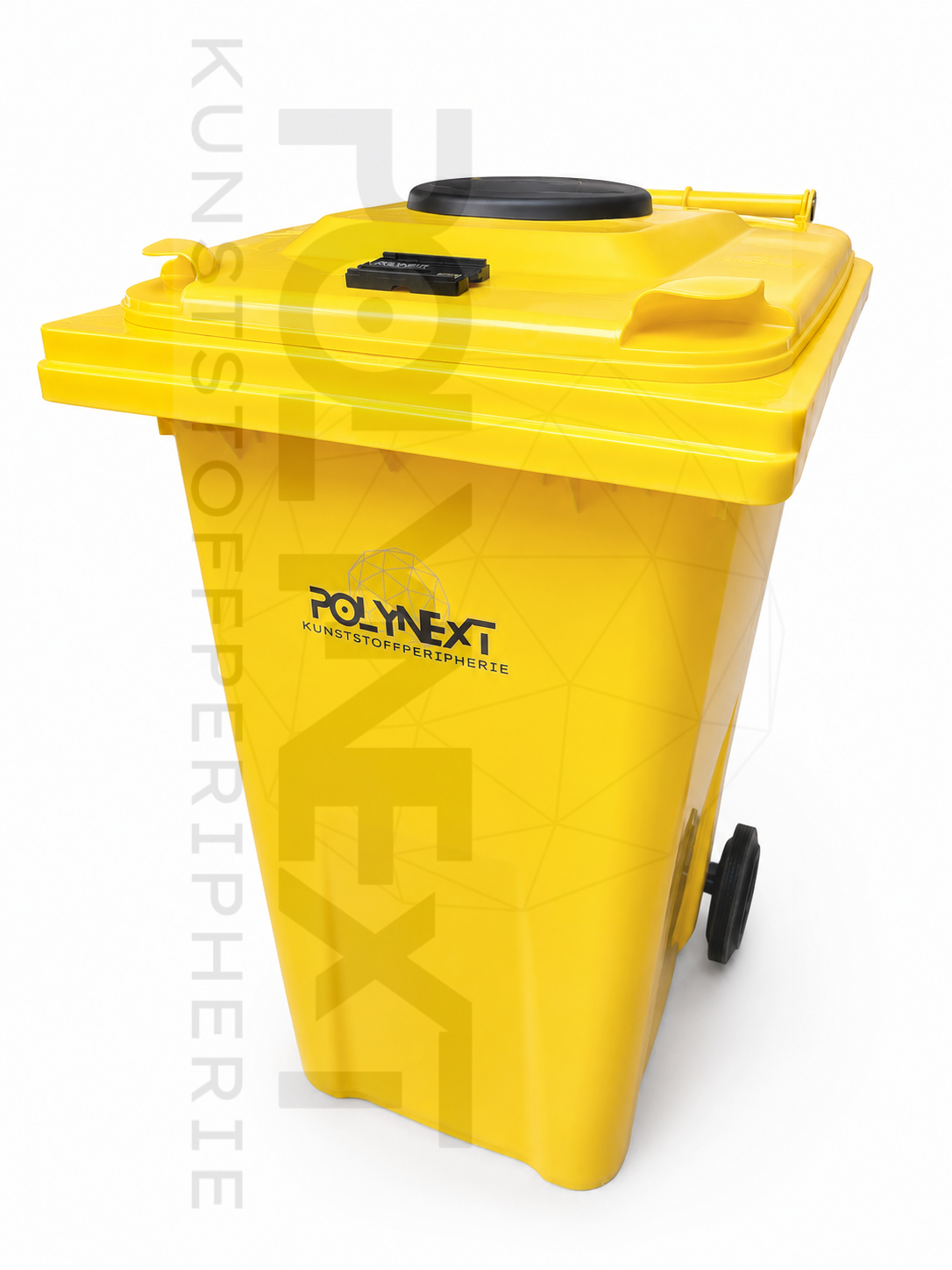 Granulatbehälter-240Liter-Gelb-Kunststoff 