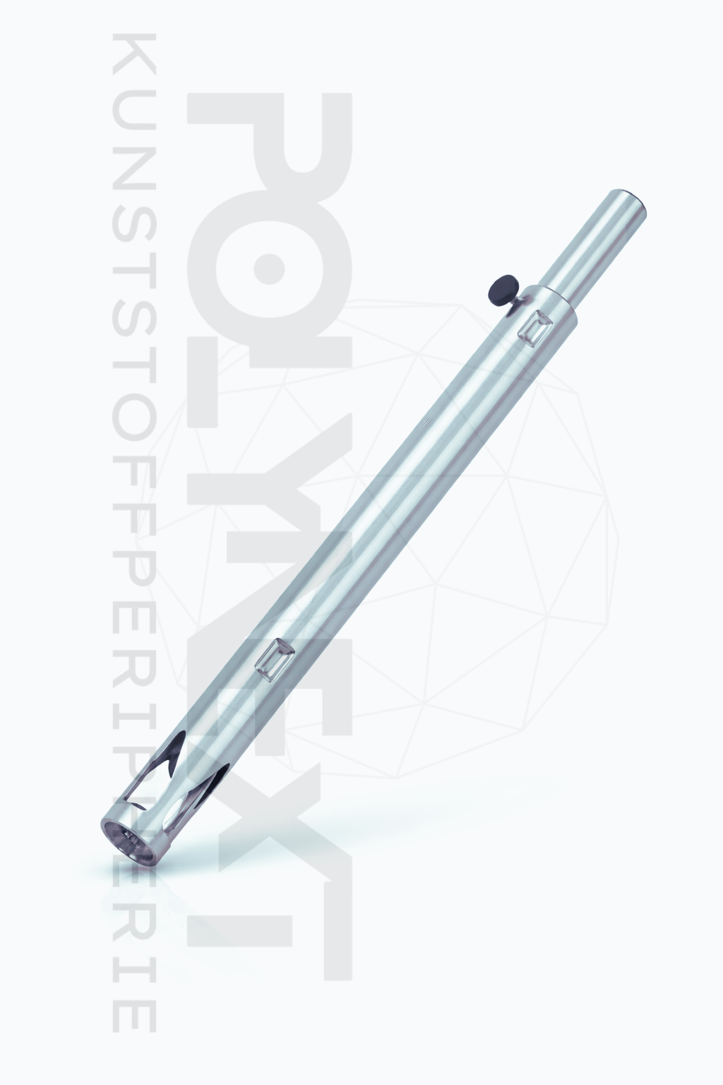 Doppelwandige Edelstahl-Sauglanze für prozesssichere Granulatförderung 